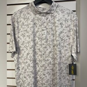 NEW With Large Club Logo Men's XL G/FORE gfore skull camo tech jersey polo golf